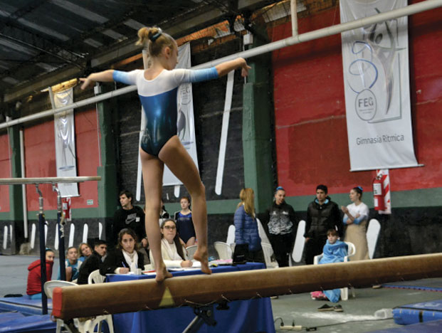 Gimnasia en entrenamiento