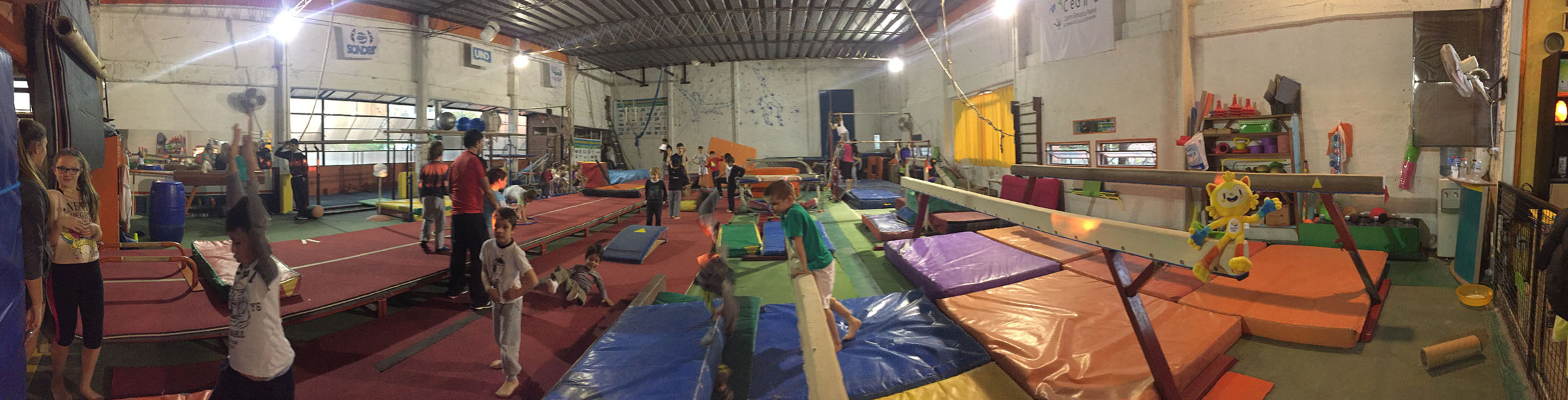 Panoramica del gimnasio